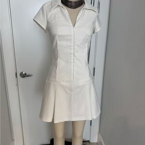 Elegant White Women's Dress